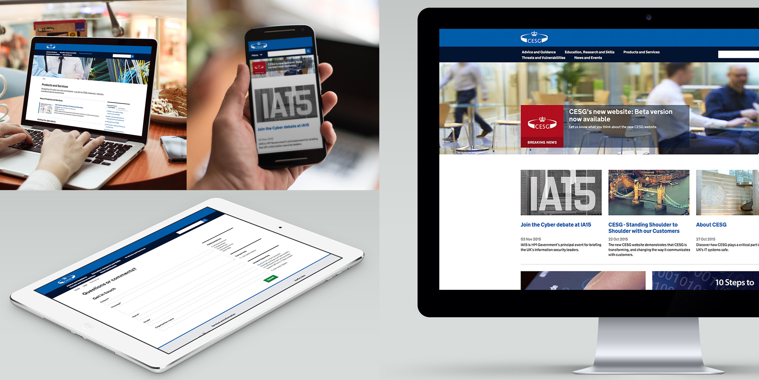 NCSC - Examples of site on different devices